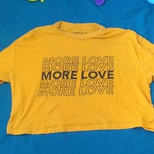 Yellow crop-top
